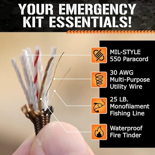TITAN SurvivorCord - Patented Survival Paracord (100ft)