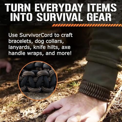 TITAN SurvivorCord - Patented Survival Paracord (100ft)