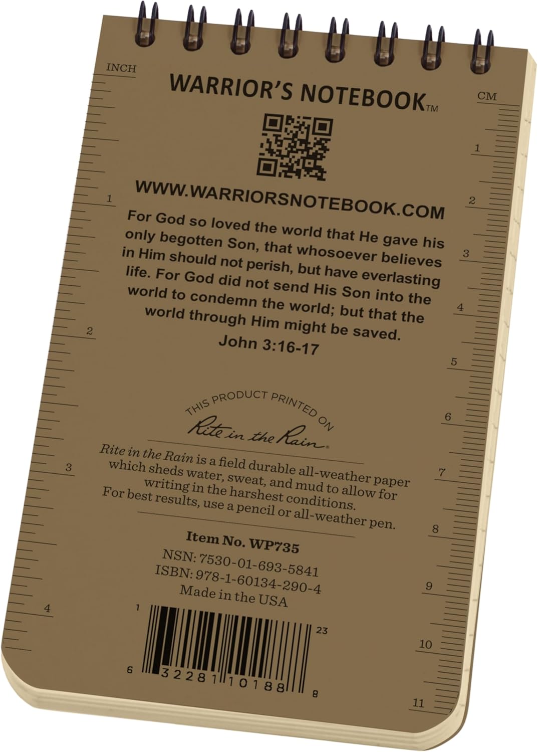 Rite in the Rain Warrior's Notebook 3x5