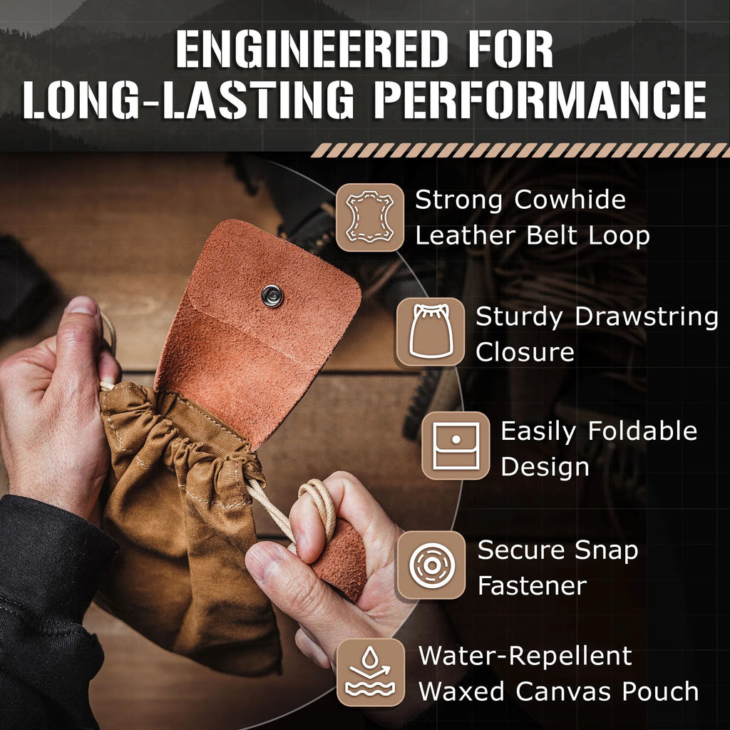TITAN Waxed Canvas Foraging Pouch